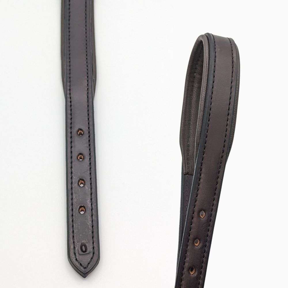 leather padded breakaway halter crown brown