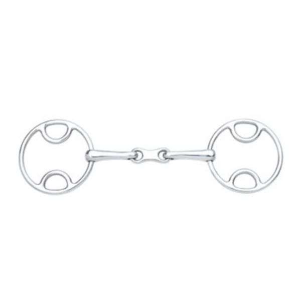 bevel cheek bit french link
