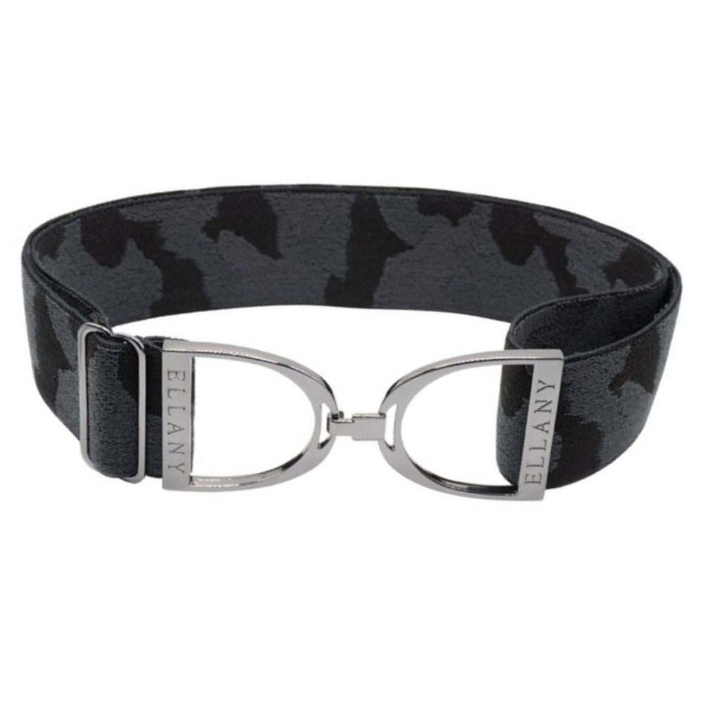 ELLANY 2" Gunmetal Buckle Black Camo Belt