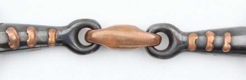 close up raised copper nibs