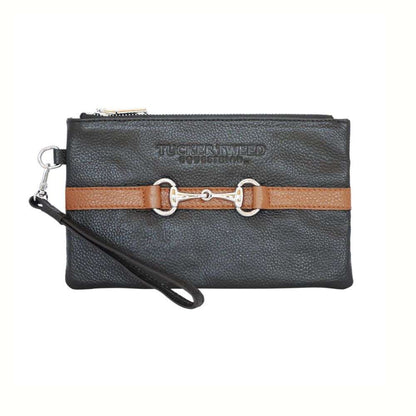 tucker tweed wellington wristlet black chestnut