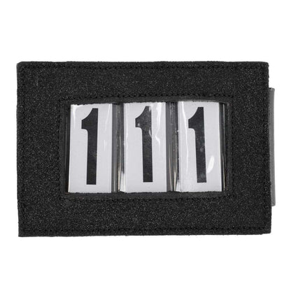black shimmer clip on show numbers