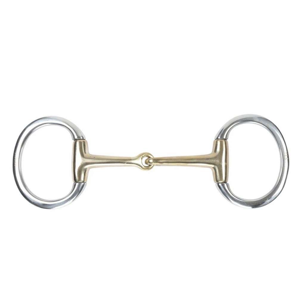 eggbutt brass alloy snaffle bit