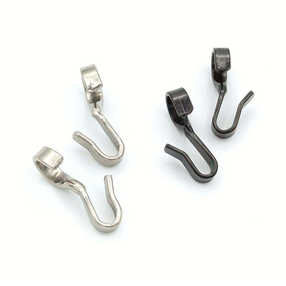 fager curb chain hooks silver or black