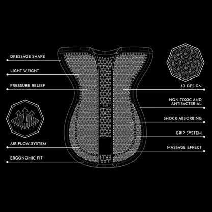 horsena dressage half pad technical features