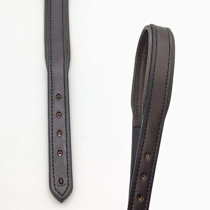 leather padded breakaway halter crown brown