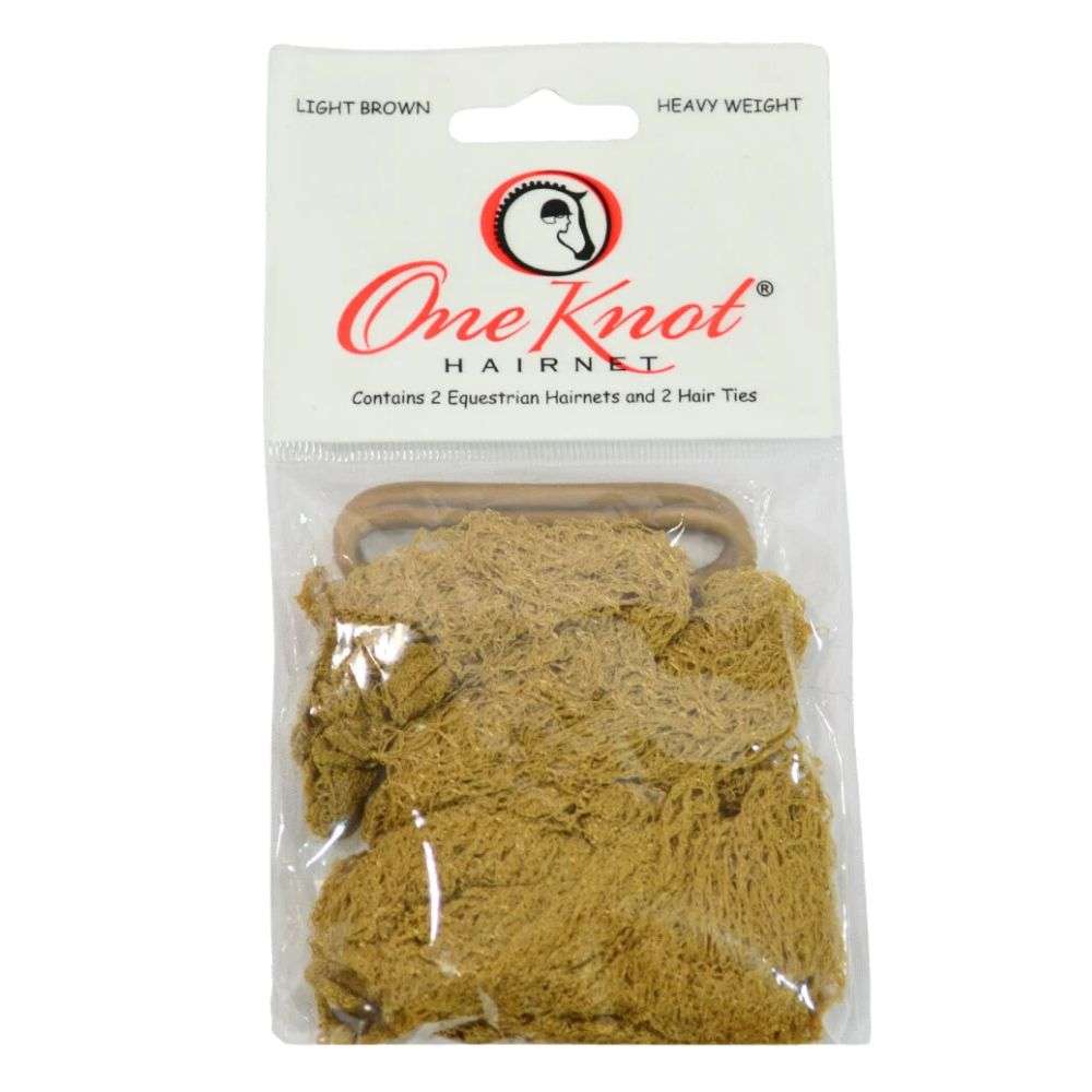 one knot hair nets light brown