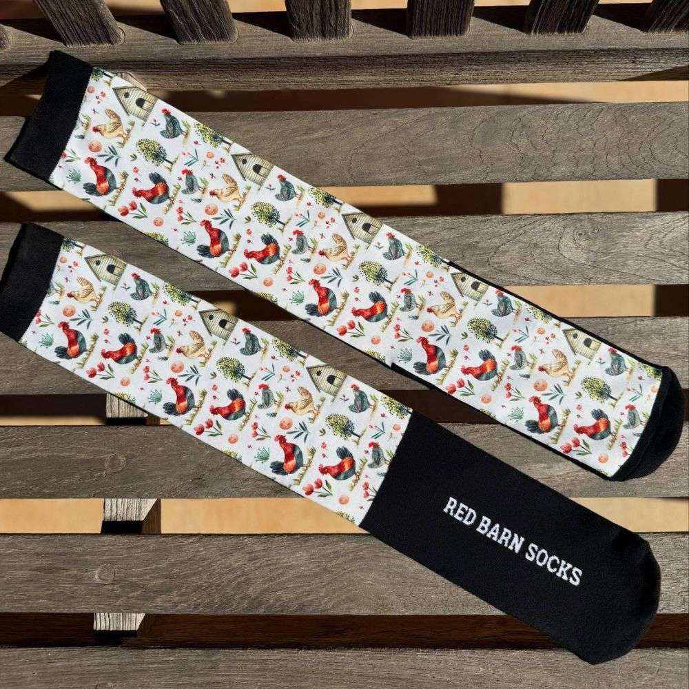 red barn tall socks country cluckers flat