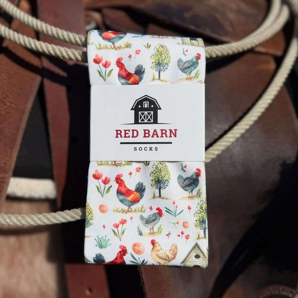 red barn tall socks country cluckers