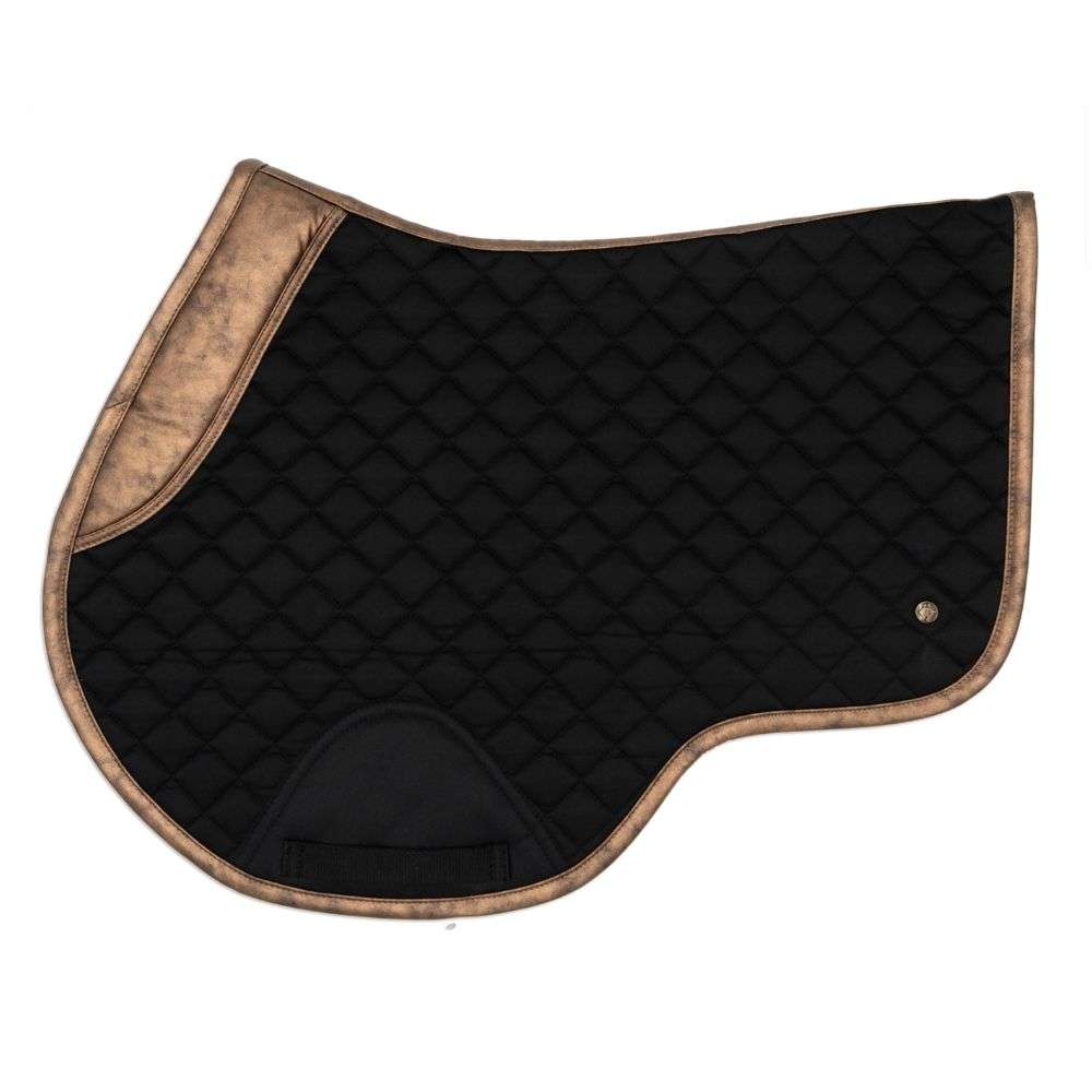 sixteen cypress close contact black gold leaf pad