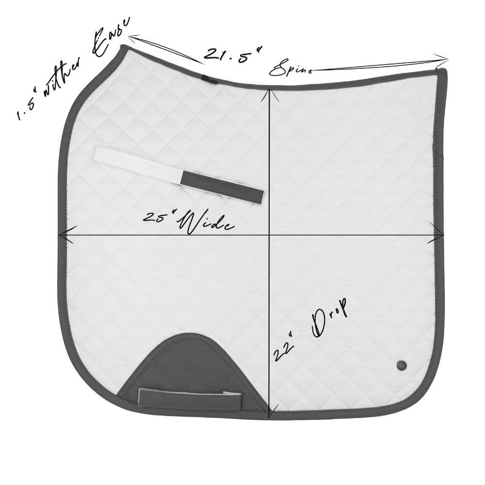 sixteen cypress dressage pad sizing