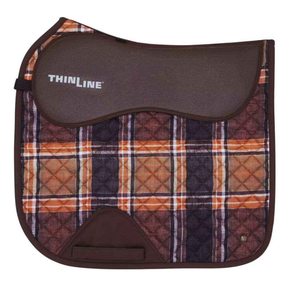 thinline and sixteen cypress field plaid dressage pad