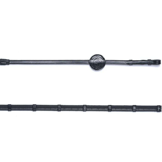 trust maastricht rubber reins hand stops black