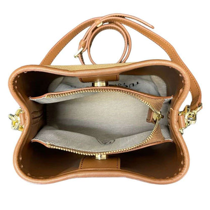 tucker tweed shetland purse inside view