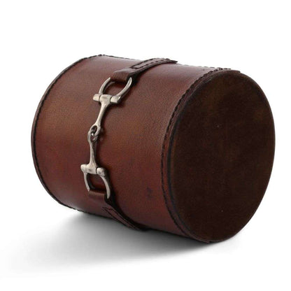 vagabond house leather snaffle pen holder