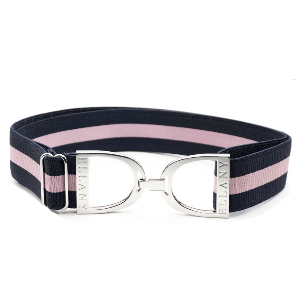 ELLANY 1.5 Silver Buckle Navy and Pink Belt