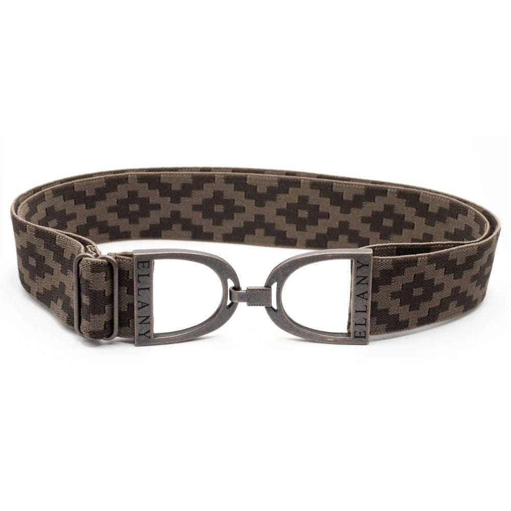 ELLANY 1.5 Copper Stirrup Chocolate Polo Belt