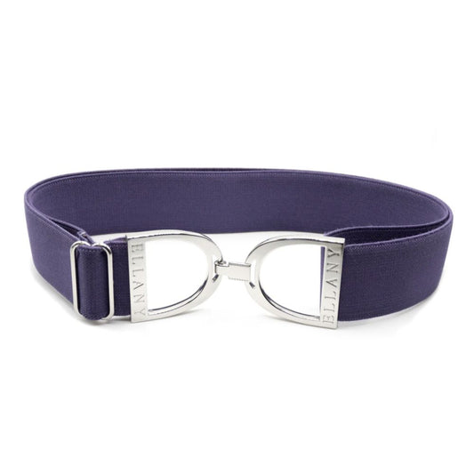 ELLANY 1.5" Silver Stirrup Amethyst Belt