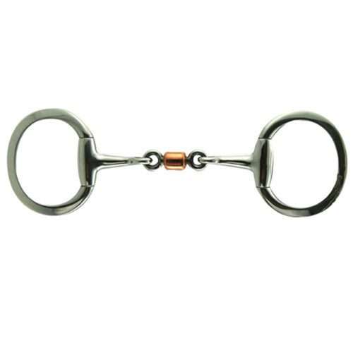 copper roller eggbutt snaffle bit