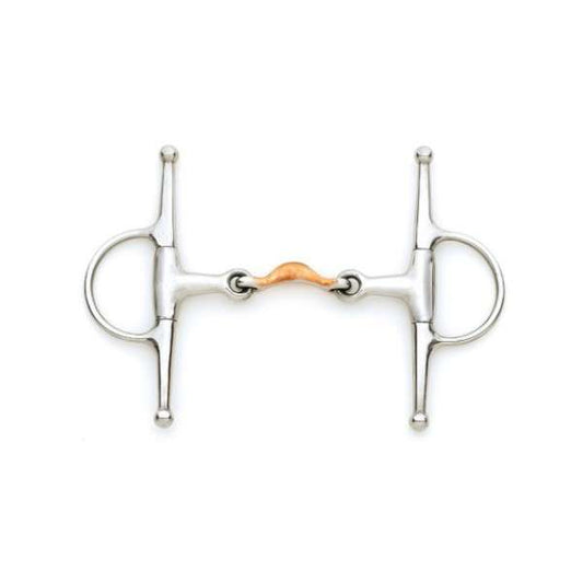 full cheek copper quarter moon snaffle