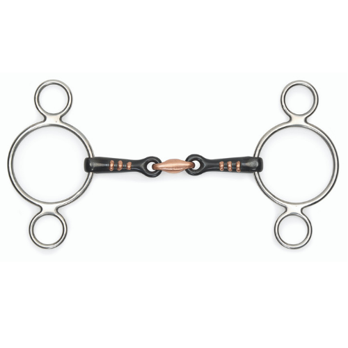 2-Ring Black Sweet Iron Gag