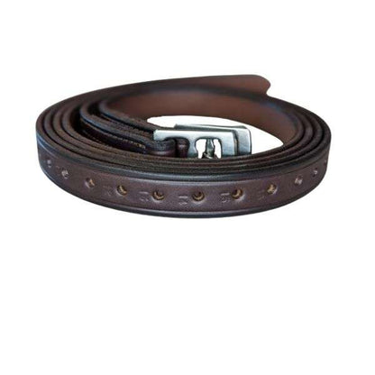 pro trainer half hole stirrup leathers 1"