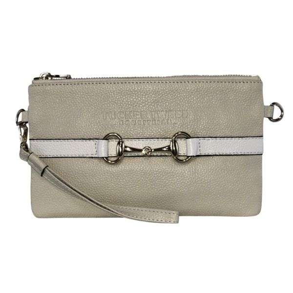 tucker tweed wellington wristlet sand white