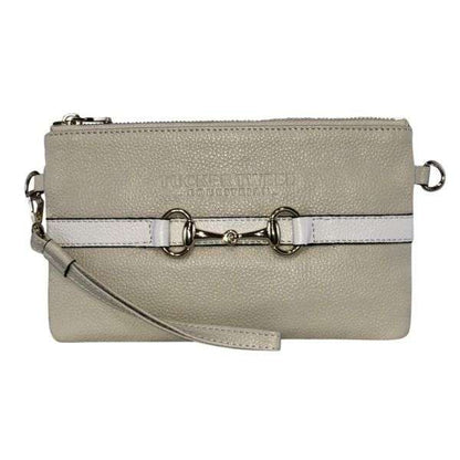 tucker tweed wellington wristlet sand white