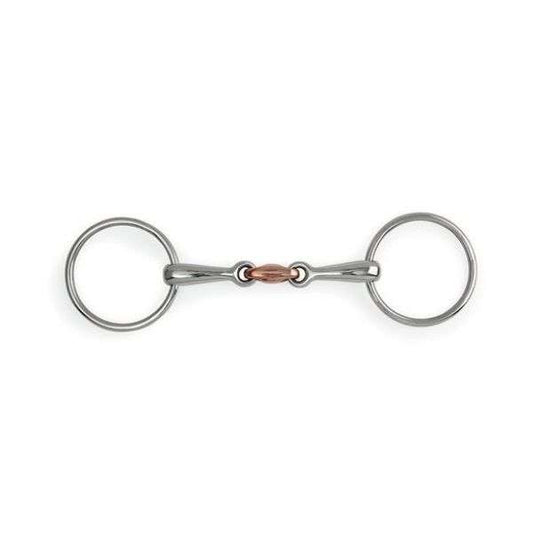 loose ring copper peanut snaffle