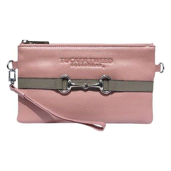 tucker tweed wellington wristlet rose grey
