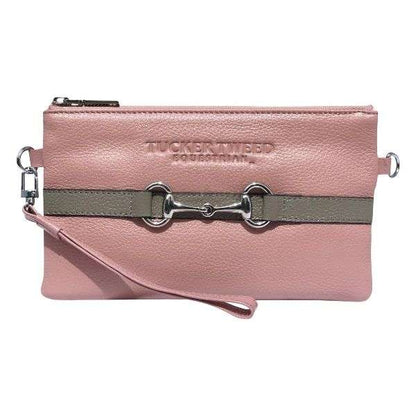 tucker tweed wellington wristlet rose grey