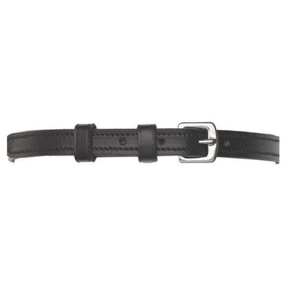 ladies lined leather spur straps black