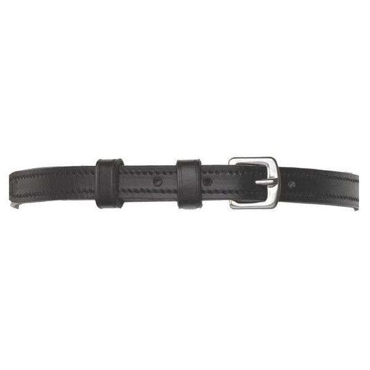 ladies lined leather spur straps black