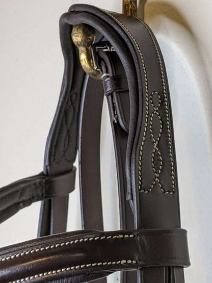 Avignon Ocala Fancy Stitch Monocrown Bridle Left