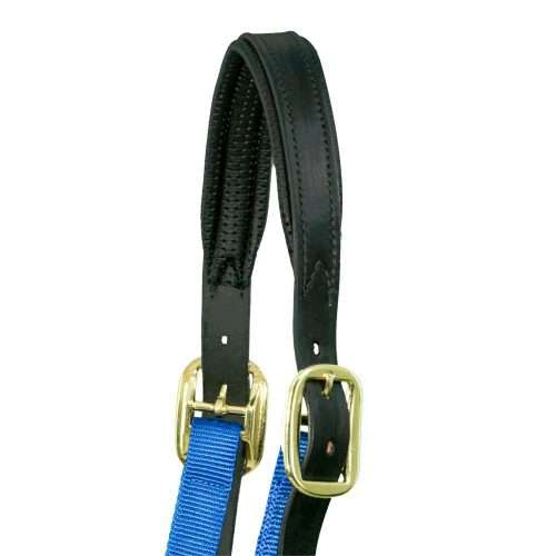 padded leather replacement halter crown