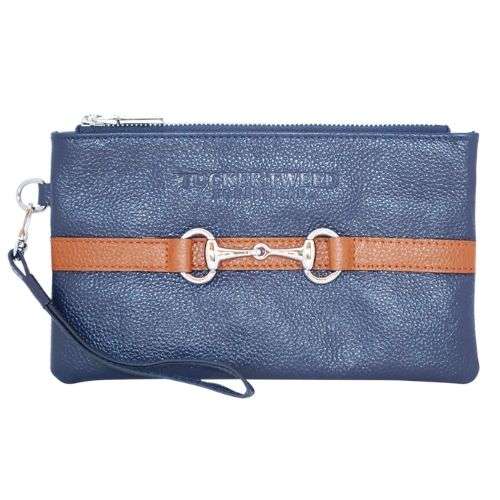tucker tweed wellington wristlet navy