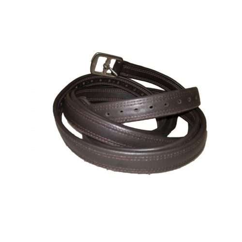 childs length pro-trainer softy english stirrup leathers havana brown.