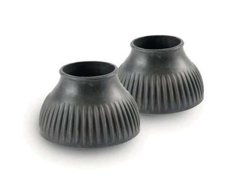 Gum Rubber Pull On Bell Boots Black